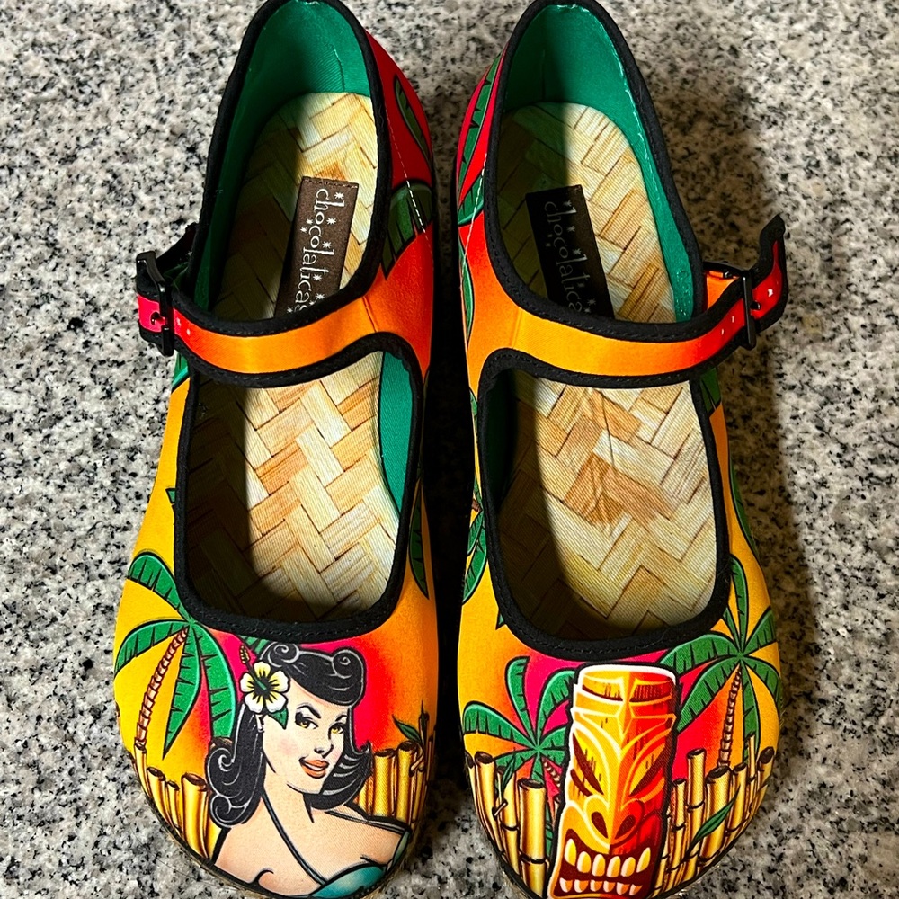 Hot Chocolate Tiki Platform shoes